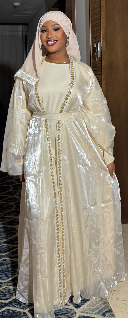 ALTHÉA — Abaya nacrée